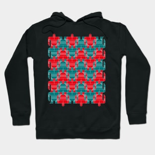 Vintage robots tessellation Hoodie